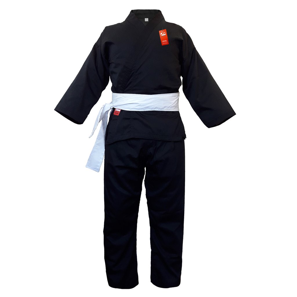 Võ phục Cổ truyền đen hiệu Tân Việt Đỏ xuất khẩu